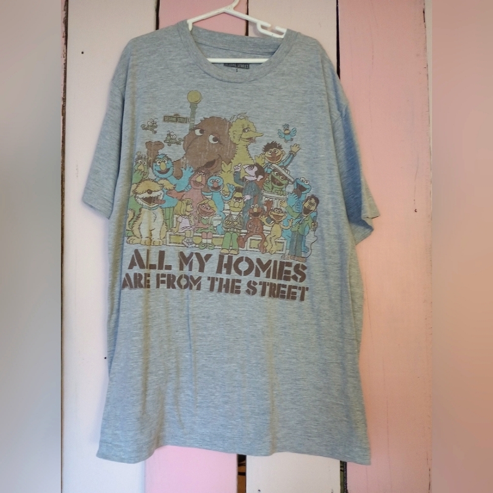 *Nostalgia* "All My Homies" Sesame Street shirt